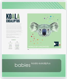Kołdra i poduszka dla dziecka Koala Eukalpitus - AMZ